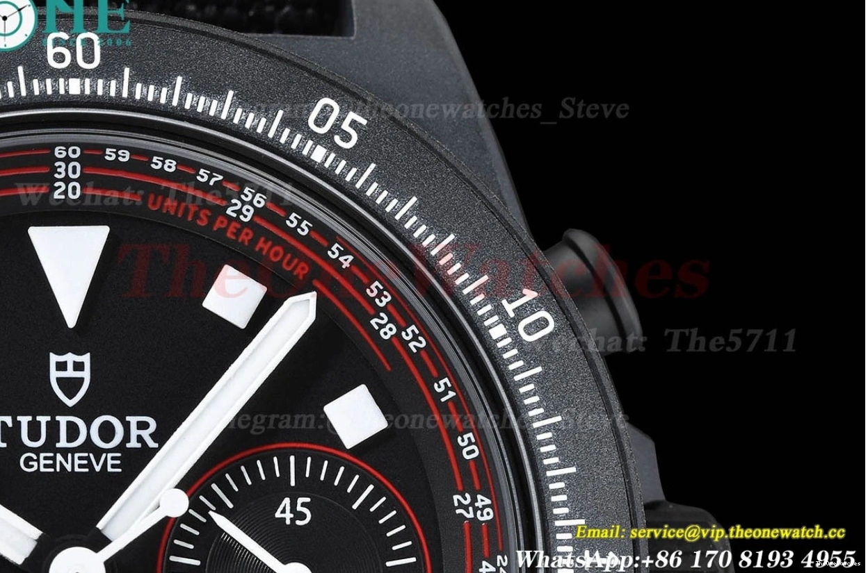 M+F Pelagos TI Chrono Black FXD NY Car A7750 43mm Dial 0119